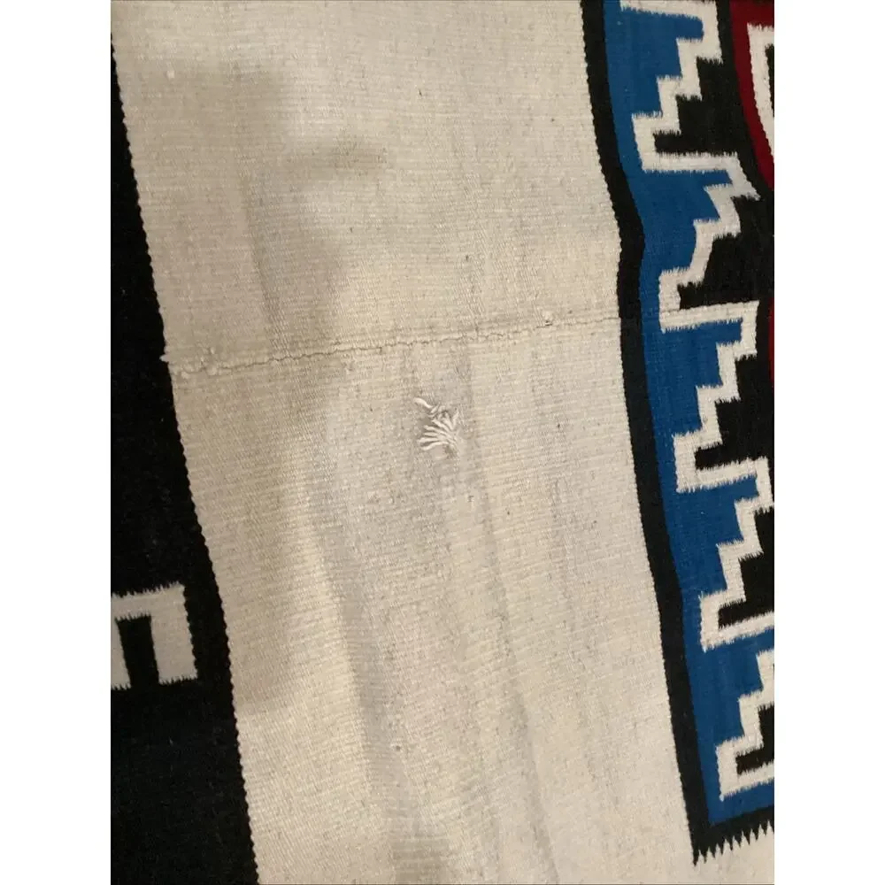 Awesome Rare Texcoco Mexican Rug